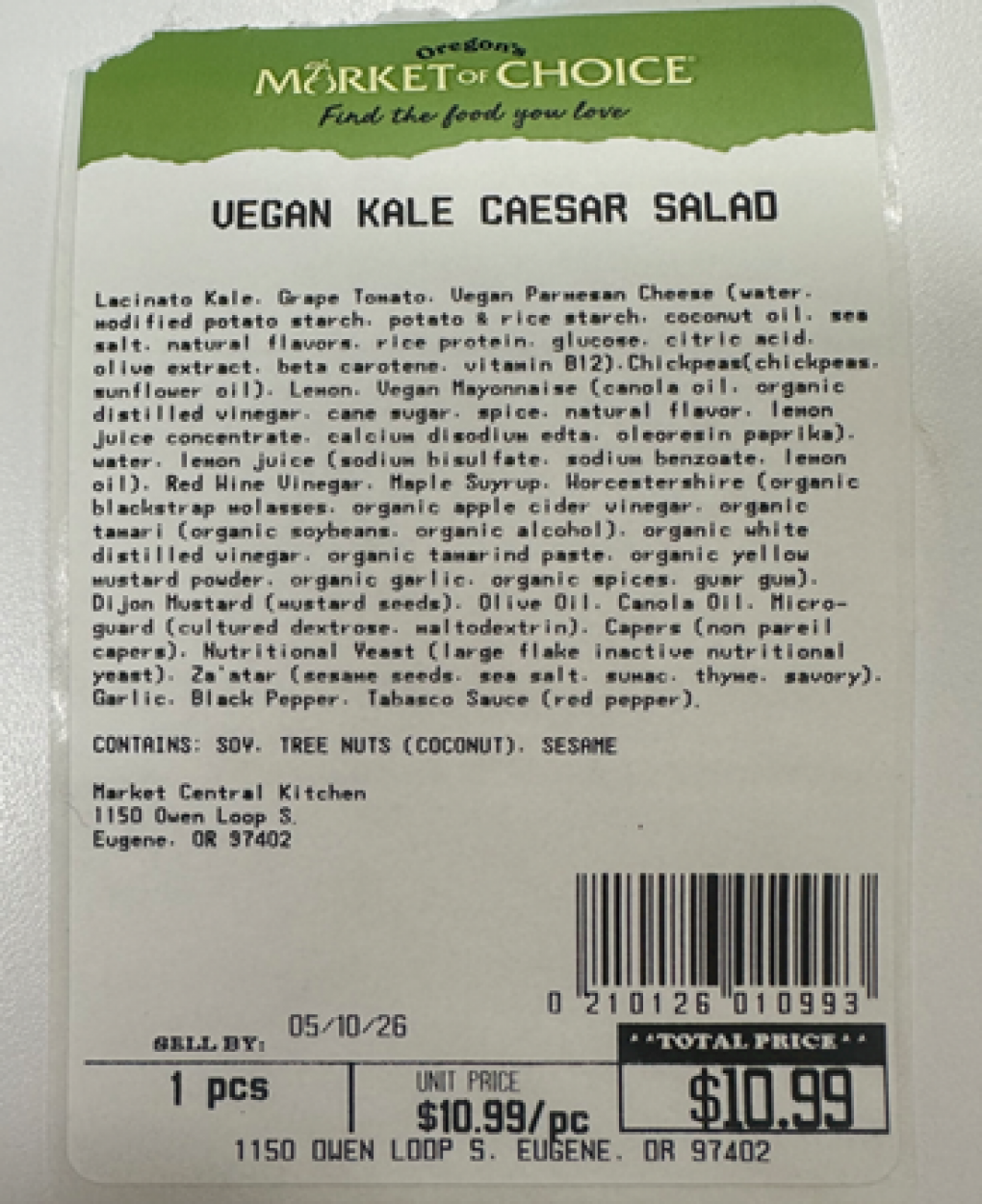 Market of Choice Fresh produce — recalled fresh produce