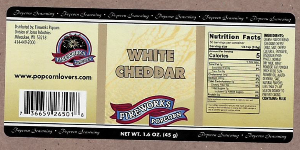 Williams Sonoma, Fireworks Popcorn Other food products — recalled other food products (photo 2)