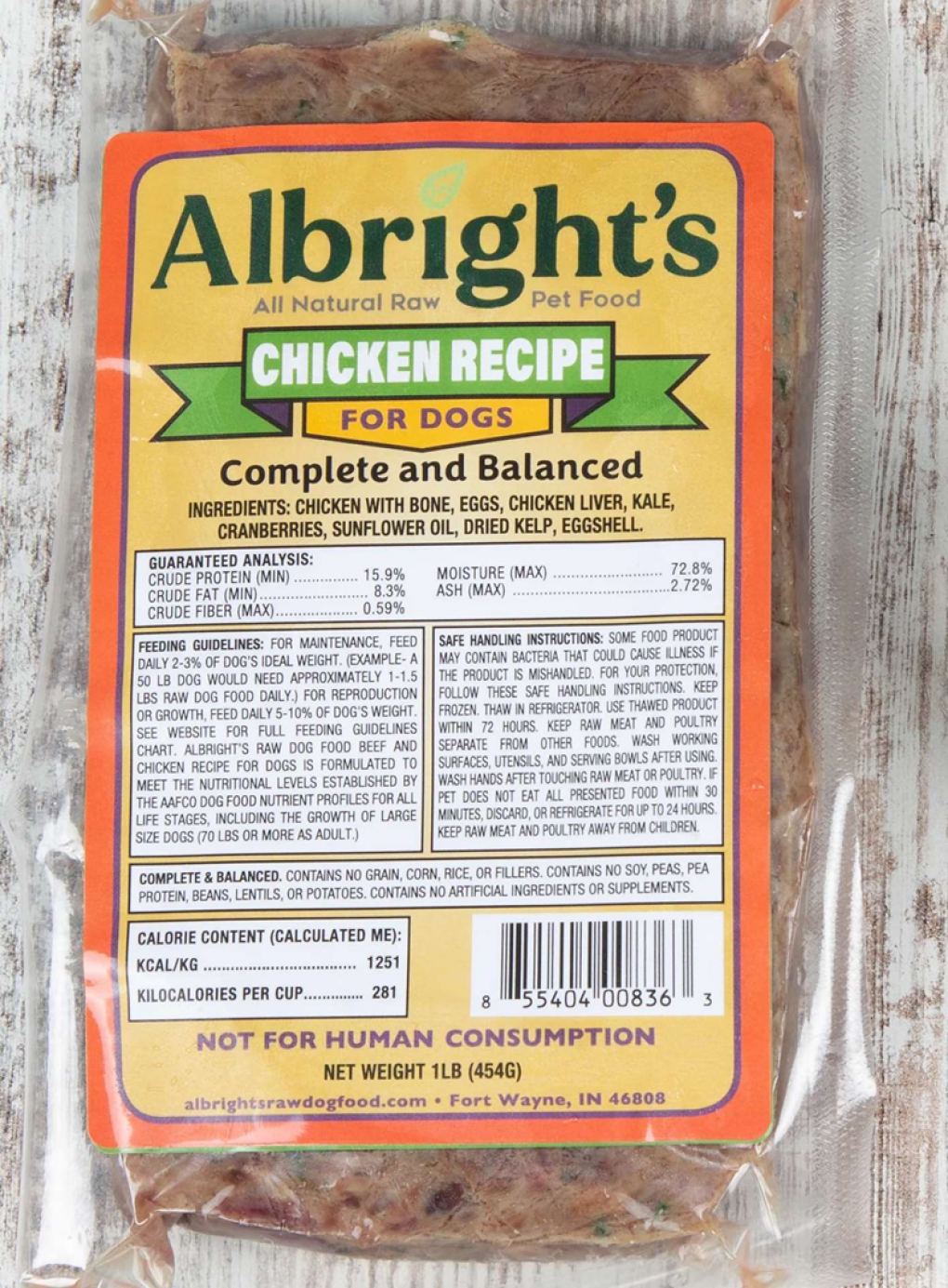 Albright’s Pet food & treats — recalled pet food & treats