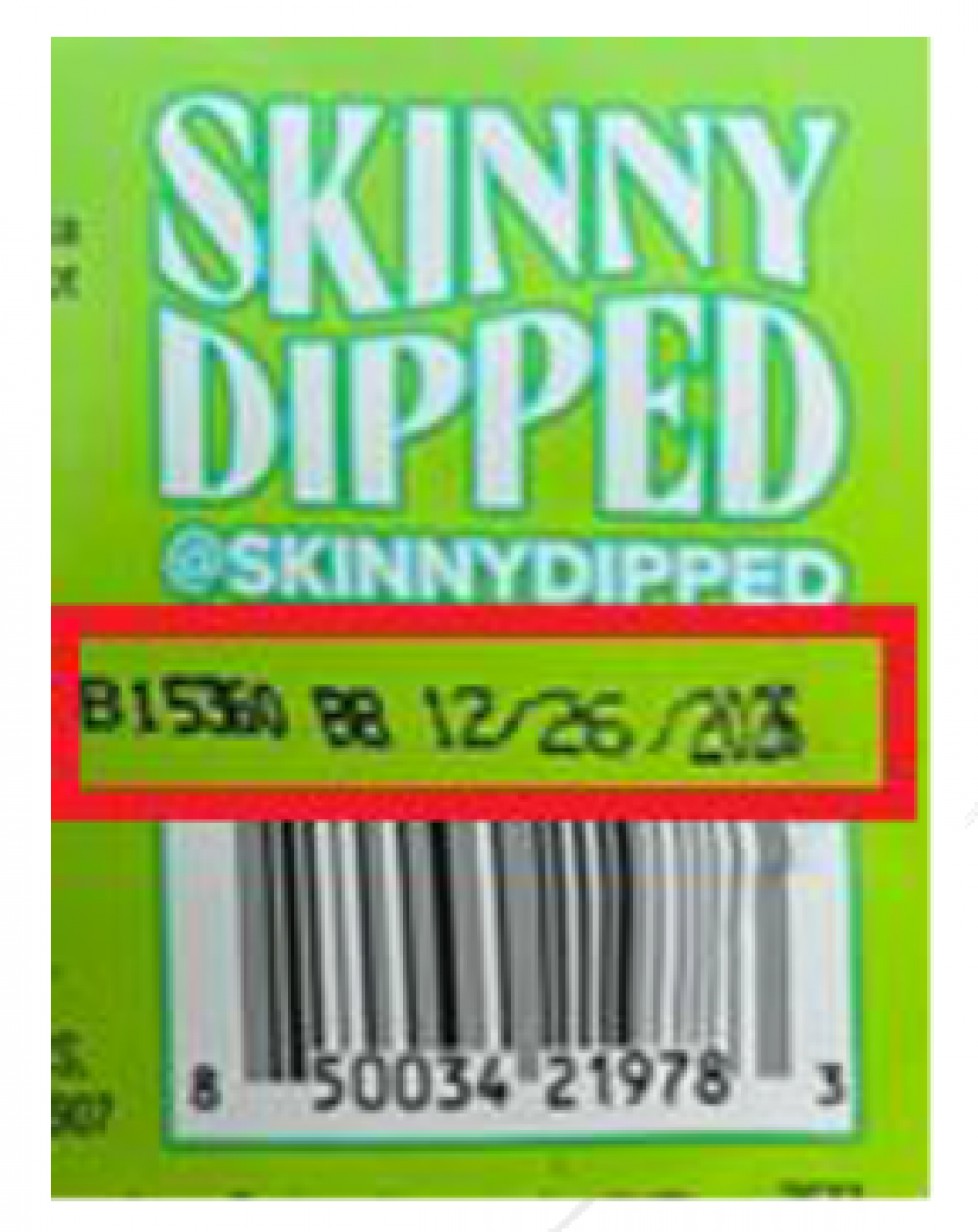 SkinnyDipped Candy & chocolate — recalled candy & chocolate