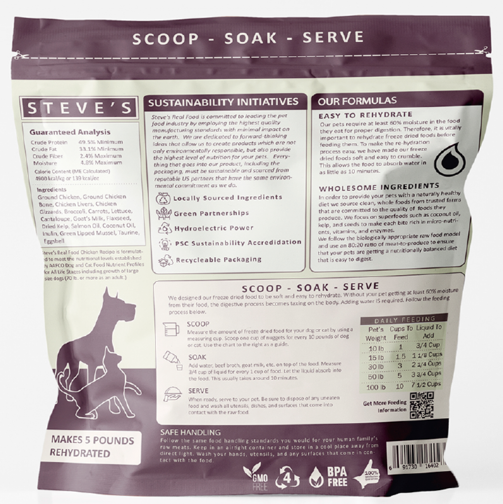 Steve’s Real Food Pet food & treats — recalled pet food & treats (photo 2)