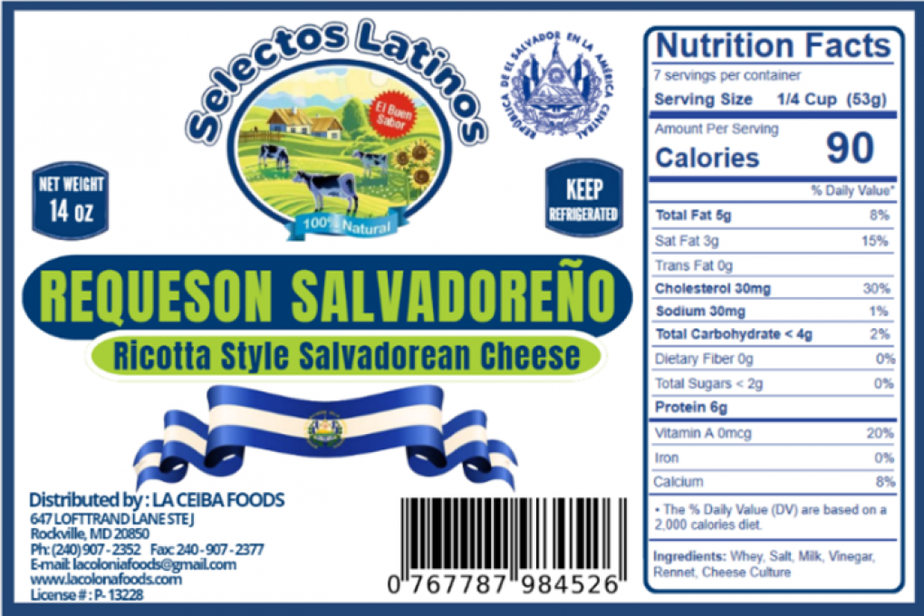 La Colonia, Selectos Latinos, Clover Hill Dairy — recalled dairy (photo 2)