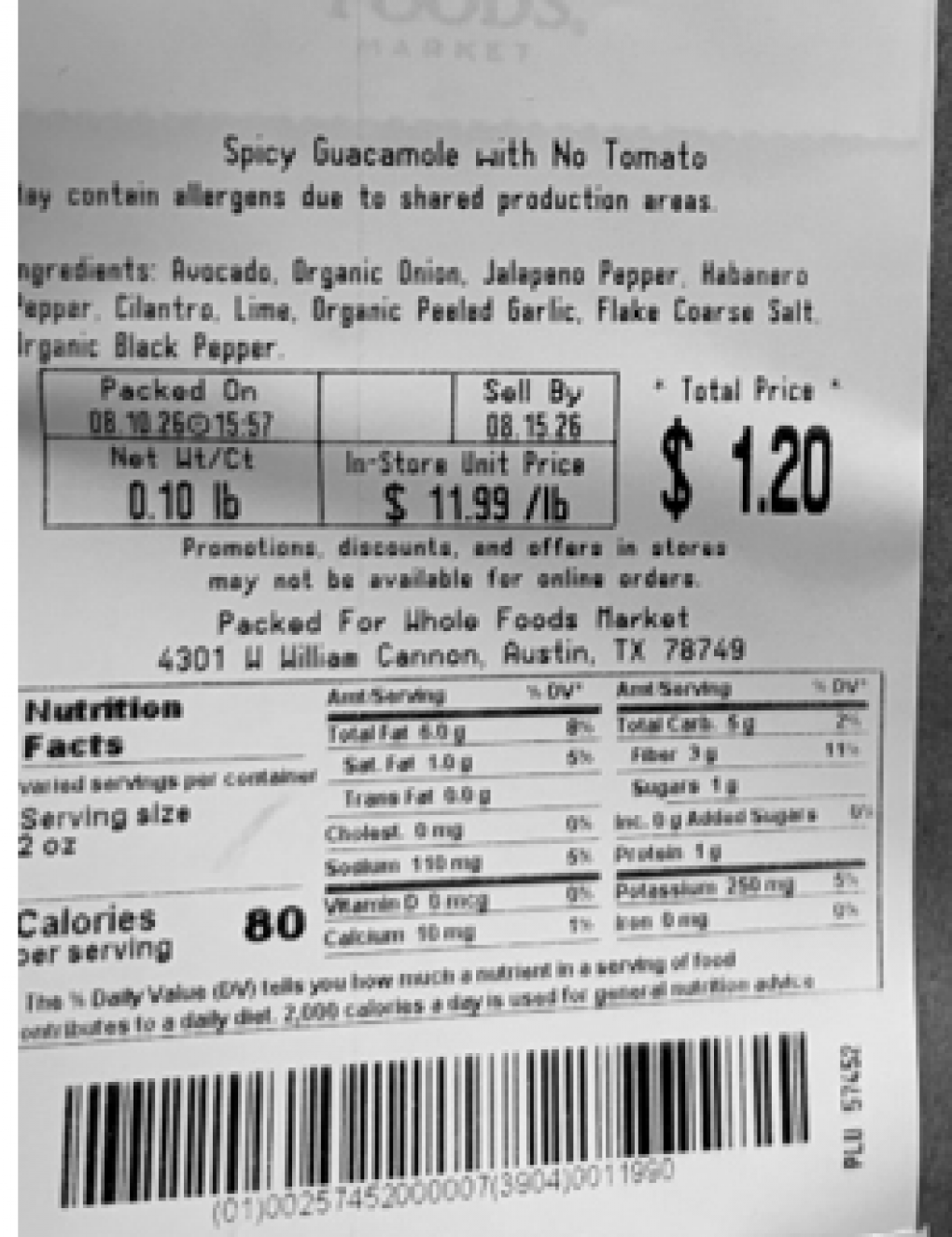 Whole Foods Market Sauces & dips — recalled sauces & dips (photo 2)