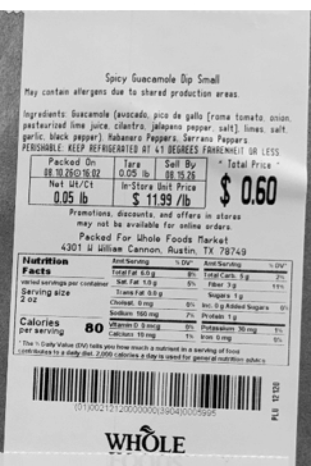 Whole Foods Market Sauces & dips — recalled sauces & dips (photo 4)