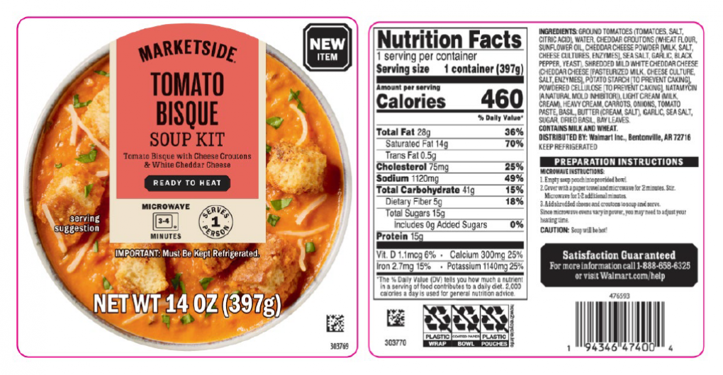 Marketside Fresh produce — recalled fresh produce