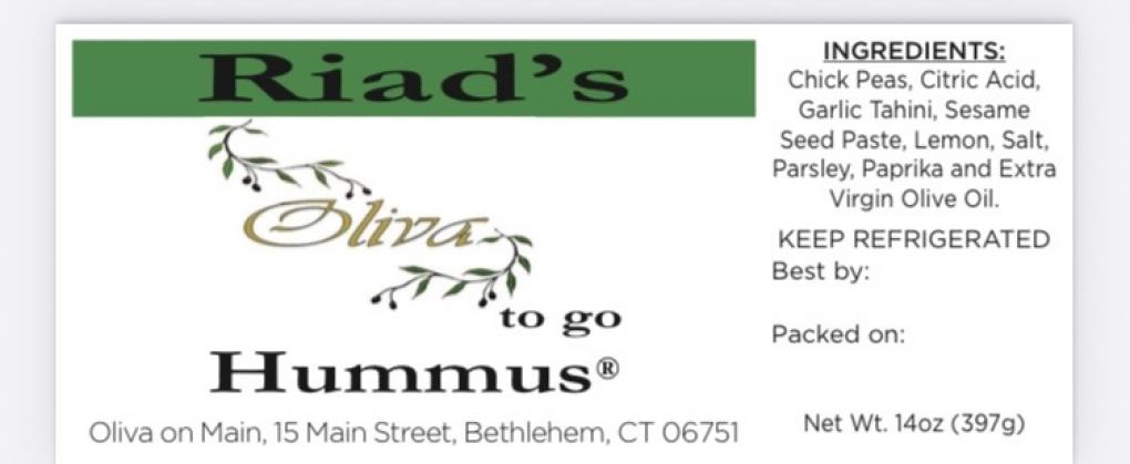 Riad's Oliva to Go Sauces & dips — recalled sauces & dips