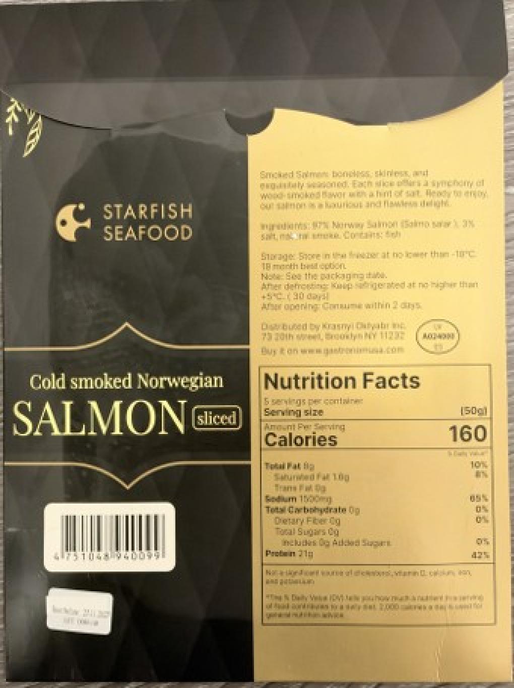Starfish Seafood Seafood — recalled seafood (photo 2)