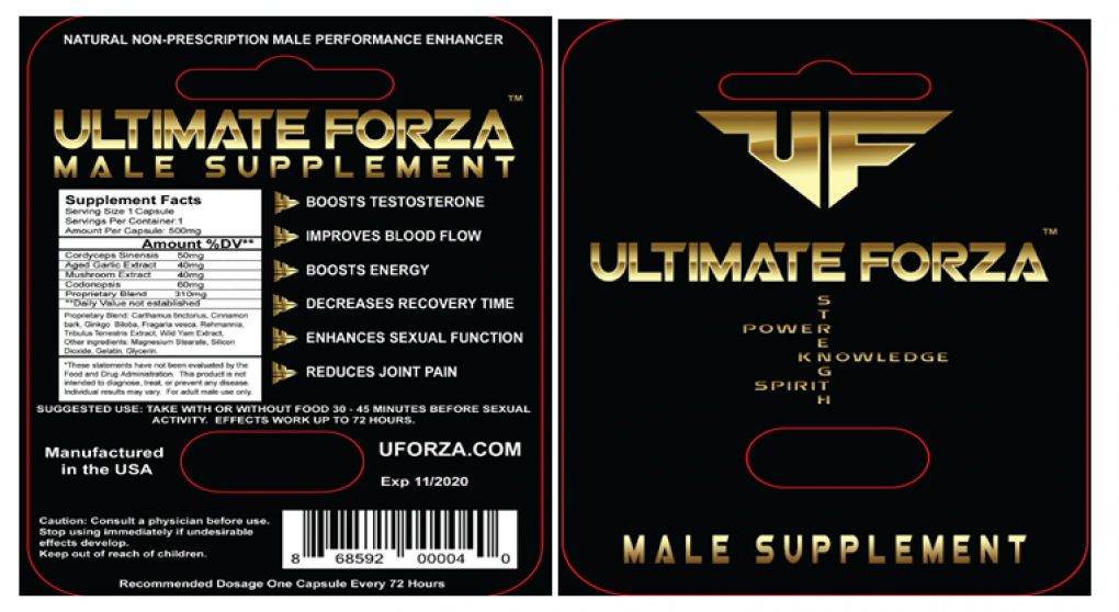 Ultimate Forza Dietary supplements — recalled dietary supplements